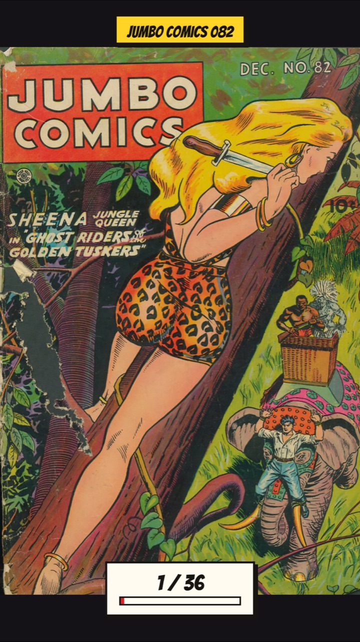 A comic open on the playfield